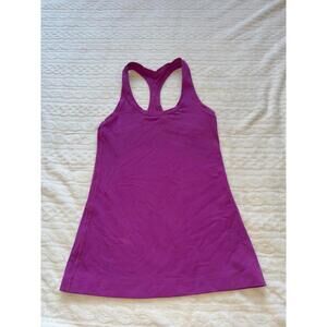 Magenta Lululemon nulu razorback tank top